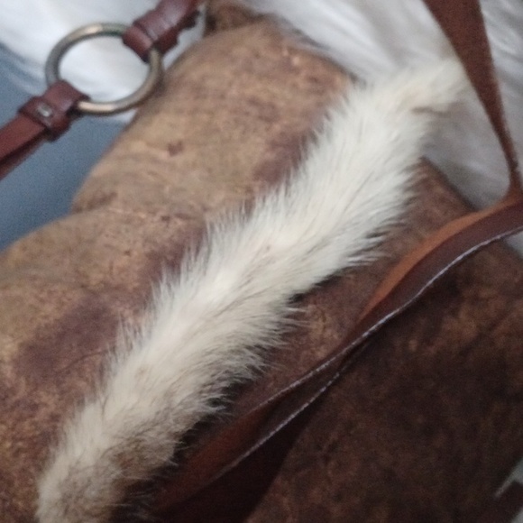 Leather  boho Fina Firenze  crossbody - Picture 5 of 16